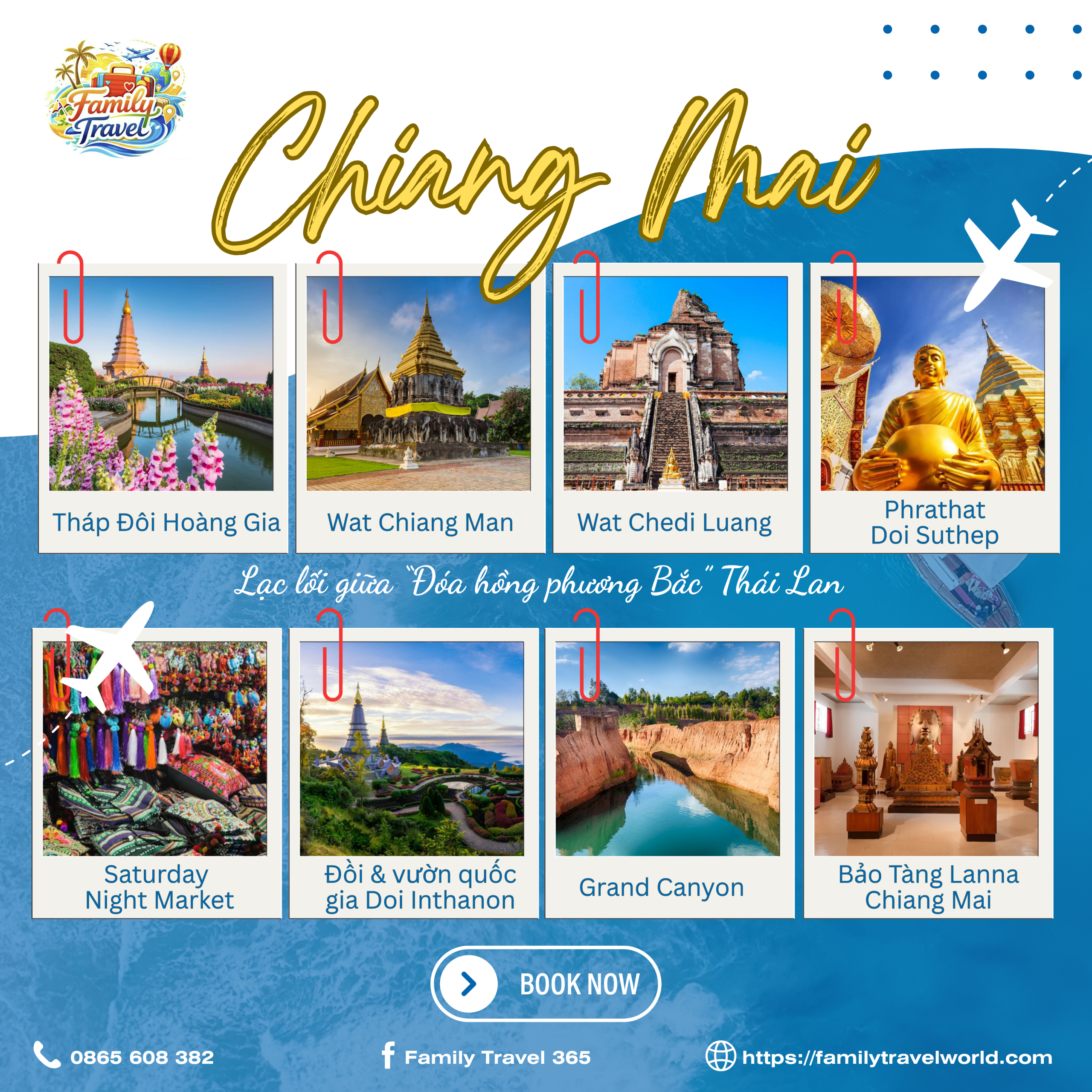 DU LỊCH CHIANG MAI - BANGKOK: HÀNH TRÌNH KHÁM PHÁ ĐÓA HỒNG PHƯƠNG BẮC (5 NGÀY 4 ĐÊM)